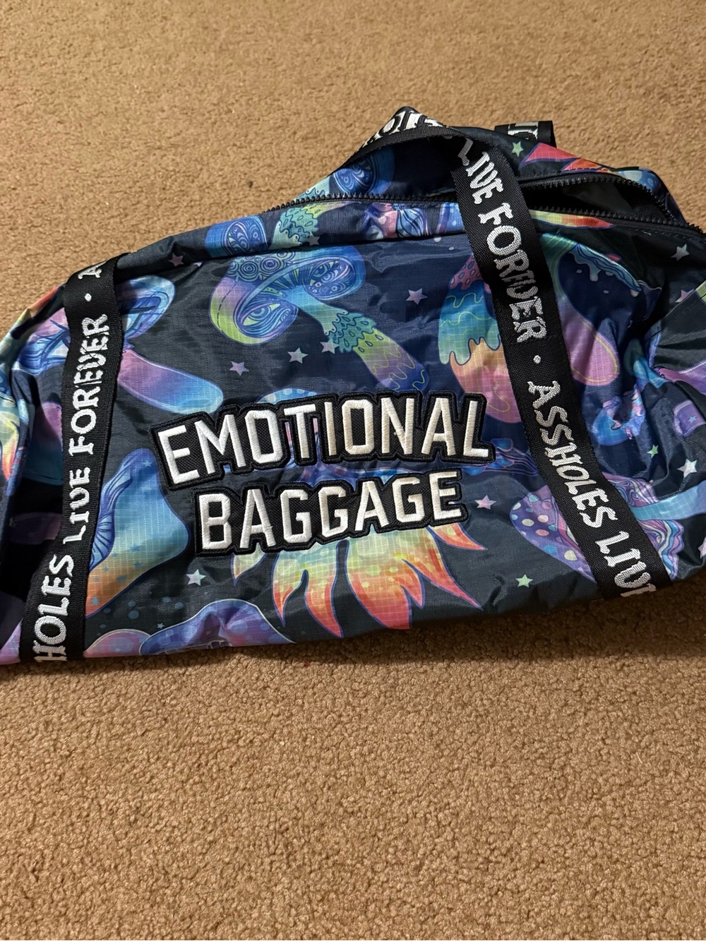Emotional Baggage Travel Duffle Bag - Multicolor